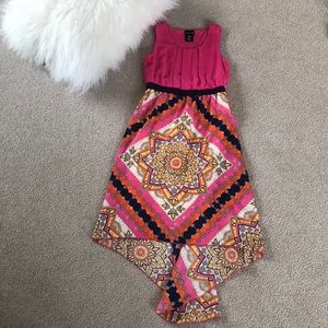 Floral paper doll dress